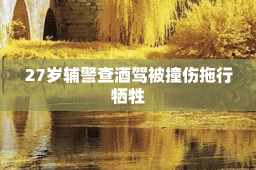 27岁辅警查酒驾被撞伤拖行牺牲