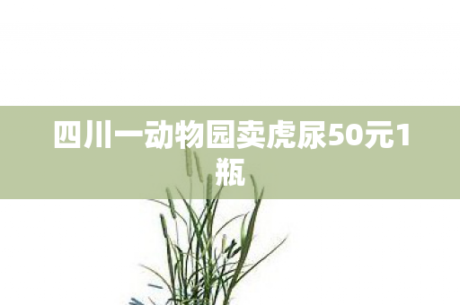 四川一动物园卖虎尿50元1瓶