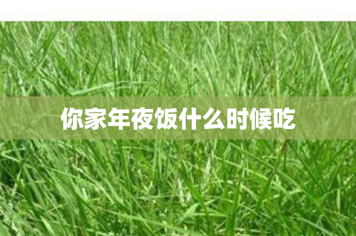 你家年夜饭什么时候吃