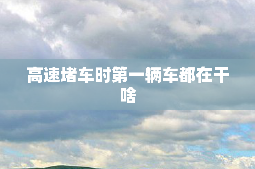 高速堵车时第一辆车都在干啥