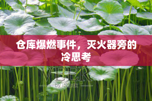 仓库爆燃事件，灭火器旁的冷思考
