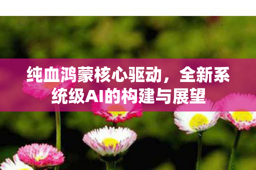纯血鸿蒙核心驱动，全新系统级AI的构建与展望