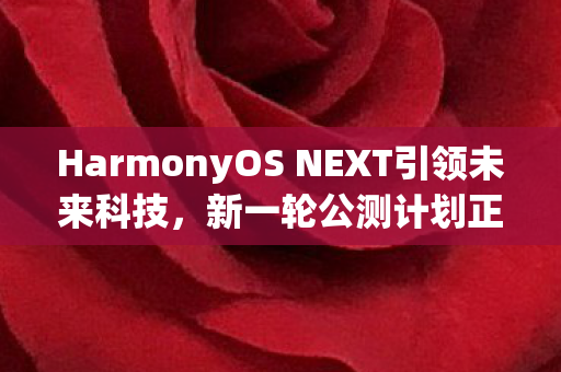 HarmonyOS NEXT引领未来科技，新一轮公测计划正式揭晓