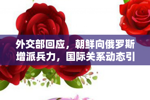 外交部回应，朝鲜向俄罗斯增派兵力，国际关系动态引关注