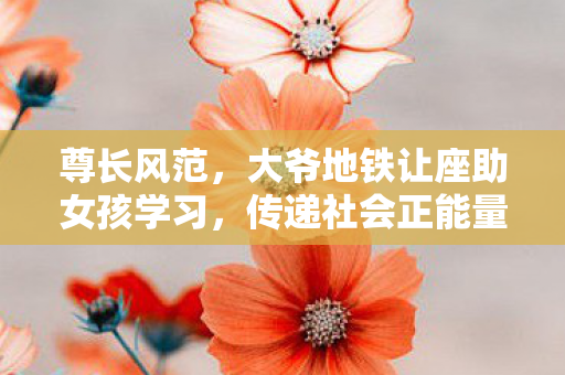 尊长风范，大爷地铁让座助女孩学习，传递社会正能量