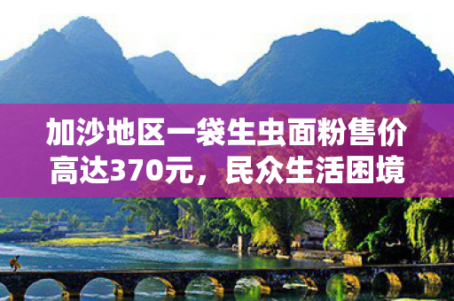 加沙地区一袋生虫面粉售价高达370元，民众生活困境揭秘