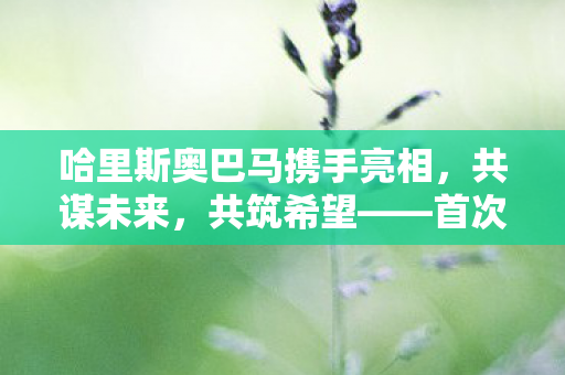 哈里斯奥巴马携手亮相，共谋未来，共筑希望——首次同台拉票纪实