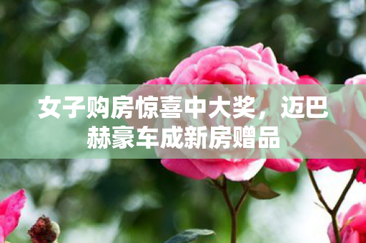 女子购房惊喜中大奖，迈巴赫豪车成新房赠品
