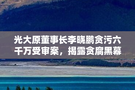 光大原董事长李晓鹏贪污六千万受审案，揭露贪腐黑幕，维护社会正义