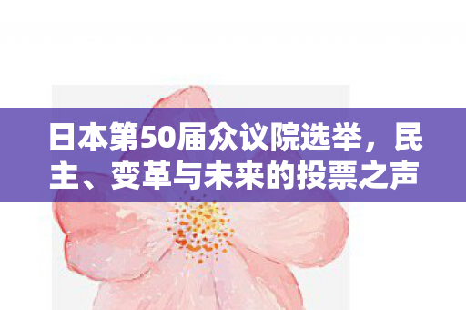 日本第50届众议院选举，民主、变革与未来的投票之声