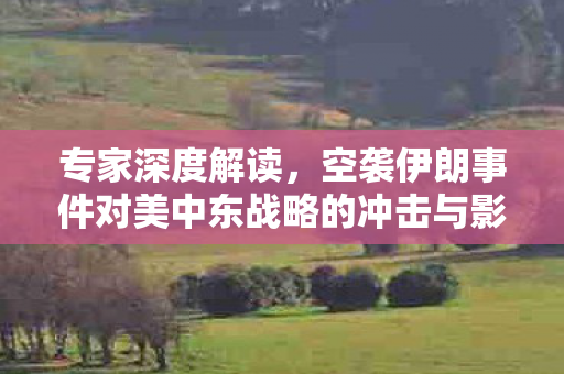 专家深度解读，空袭伊朗事件对美中东战略的冲击与影响