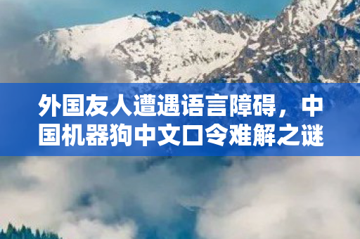 外国友人遭遇语言障碍，中国机器狗中文口令难解之谜
