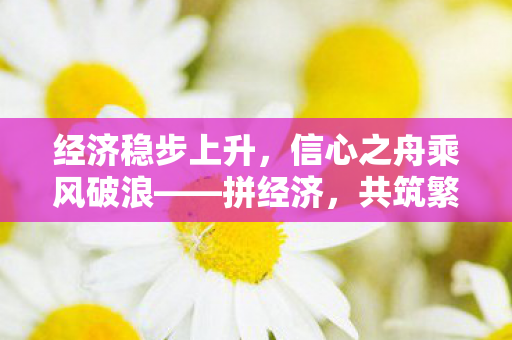 经济稳步上升，信心之舟乘风破浪——拼经济，共筑繁荣未来