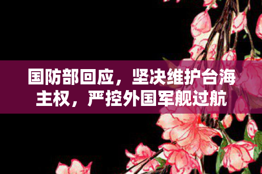 国防部回应，坚决维护台海主权，严控外国军舰过航