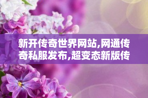 新开传奇世界网站,网通传奇私服发布,超变态新版传奇，热血重燃，传奇再续