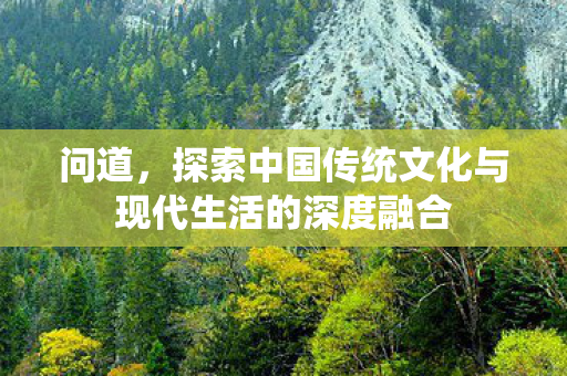 问道，探索中国传统文化与现代生活的深度融合