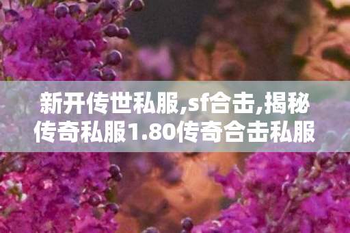 新开传世私服,sf合击,揭秘传奇私服1.80传奇合击私服全攻略