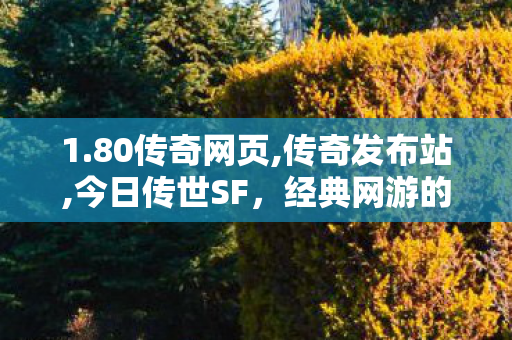 1.80传奇网页,传奇发布站,今日传世SF，经典网游的传承与创新