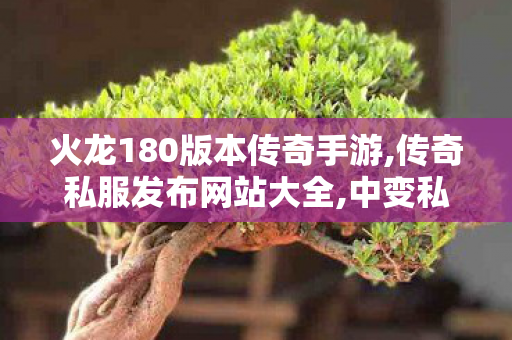 火龙180版本传奇手游,传奇私服发布网站大全,中变私服，经典传奇游戏体验的全新篇章