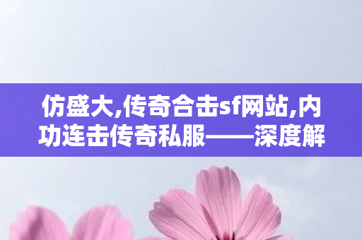 仿盛大,传奇合击sf网站,内功连击传奇私服——深度解析与全面介绍