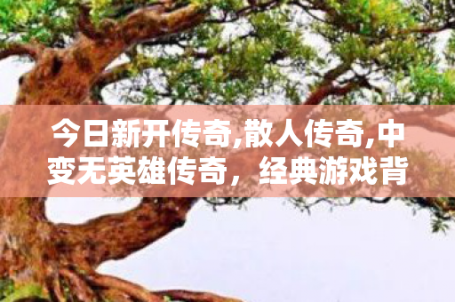 今日新开传奇,散人传奇,中变无英雄传奇，经典游戏背后的故事与魅力