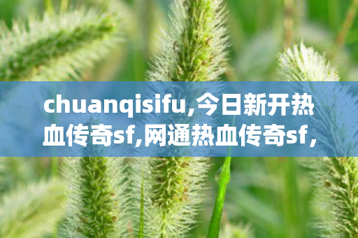 chuanqisifu,今日新开热血传奇sf,网通热血传奇sf，经典传奇游戏私服体验全解析