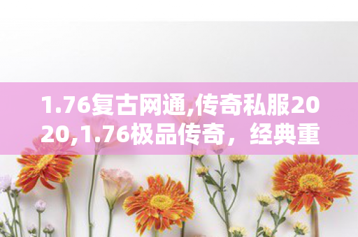 1.76复古网通,传奇私服2020,1.76极品传奇，经典重现，传奇之路的辉煌篇章