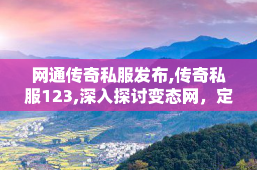 网通传奇私服发布,传奇私服123,深入探讨变态网，定义、特点及影响