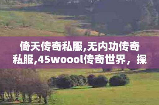 倚天传奇私服,无内功传奇私服,45woool传奇世界，探索神秘的网络冒险乐园