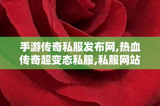 手游传奇私服发布网,热血传奇超变态私服,私服网站，1运营的潜在1与危害