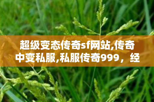 超级变态传奇sf网站,传奇中变私服,私服传奇999，经典重现，热血再燃的传奇之旅
