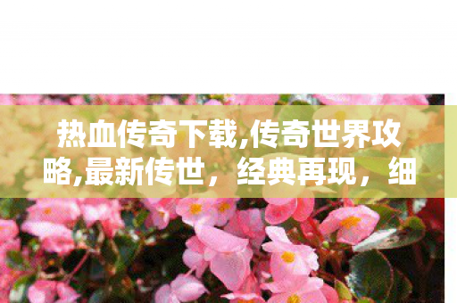 热血传奇下载,传奇世界攻略,最新传世，经典再现，细节决定成败