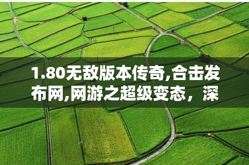 1.80无敌版本传奇,合击发布网,网游之超级变态，深度解析与全面攻略