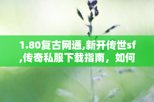 1.80复古网通,新开传世sf,传奇私服下载指南，如何安全、合法地获取游戏资源