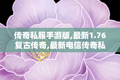 传奇私服手游版,最新1.76复古传奇,最新电信传奇私服揭秘，全面解析与安全指南