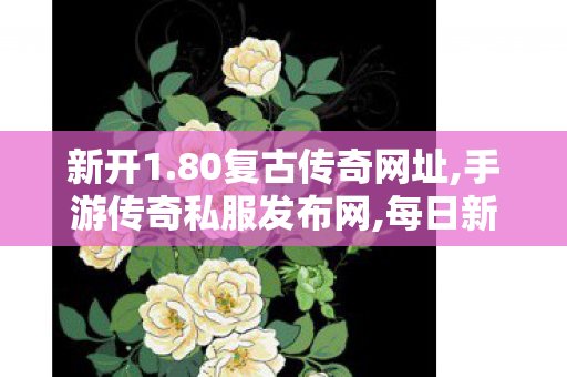 新开1.80复古传奇网址,手游传奇私服发布网,每日新开传奇私服，深度解析与全面指南
