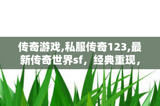 传奇游戏,私服传奇123,最新传奇世界sf，经典重现，热血传奇再启