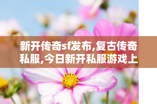 新开传奇sf发布,复古传奇私服,今日新开私服游戏上线，全面解析游戏特1与玩法