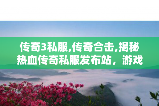 传奇3私服,传奇合击,揭秘热血传奇私服发布站，游戏背后的1与1责任