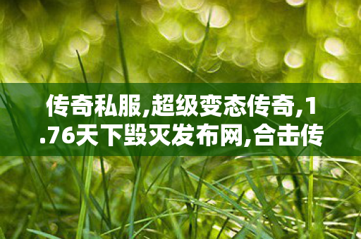 传奇私服,超级变态传奇,1.76天下毁灭发布网,合击传奇私发服,1.76天下毁灭发布网
