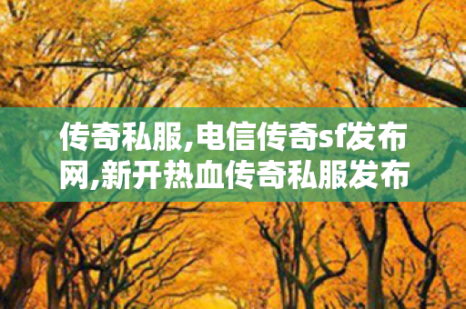 传奇私服,电信传奇sf发布网,新开热血传奇私服发布网,合击传奇发布网,新开热血传奇私服发布网