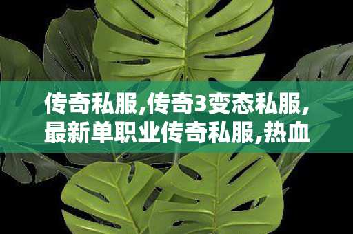 传奇私服,传奇3变态私服,最新单职业传奇私服,热血传奇超变态私服,最新单职业传奇私服