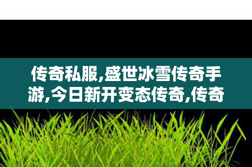 传奇私服,盛世冰雪传奇手游,今日新开变态传奇,传奇私发网,今日新开变态传奇