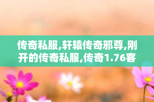 传奇私服,轩辕传奇邪尊,刚开的传奇私服,传奇1.76客户端下载,刚开的传奇私服