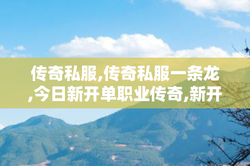 传奇私服,传奇私服一条龙,今日新开单职业传奇,新开传奇私服网通,今日新开单职业传奇
