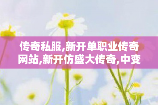 传奇私服,新开单职业传奇网站,新开仿盛大传奇,中变无英雄传奇,新开仿盛大传奇
