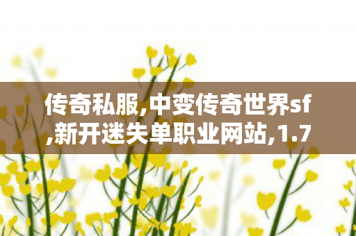 传奇私服,中变传奇世界sf,新开迷失单职业网站,1.76随心大极品,新开迷失单职业网站
