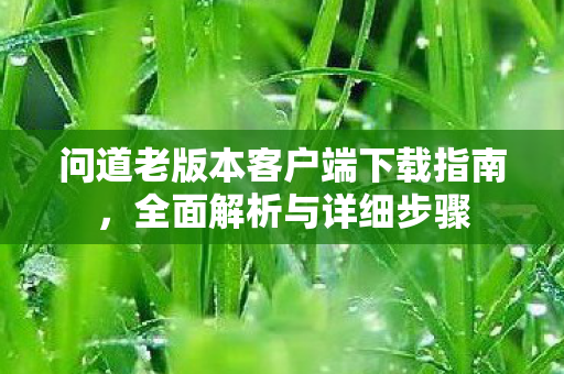 问道老版本客户端下载指南，全面解析与详细步骤