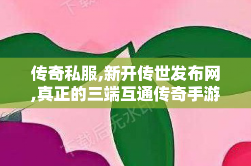 传奇私服,新开传世发布网,真正的三端互通传奇手游,传奇世界2,真正的三端互通传奇手游
