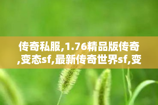 传奇私服,1.76精品版传奇,变态sf,最新传奇世界sf,变态sf